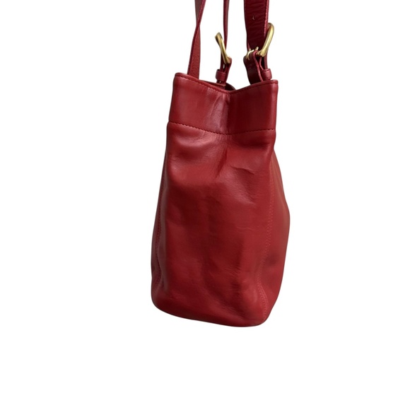 Coach vintage 4157 red leather wavely should bag - Picture 8 of 13